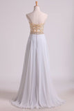 2024 Prom Dresses Sweetheart A Line With Beads Floor PM5PM9CR