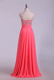 2024 Prom Dresses A Line Beading Chiffon Floor PTJN4C1Y