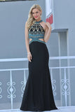 2024 Prom Dresses Scoop Spandex With Beading PZKB3688