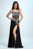 2024 Black Prom Dresses Mermaid/Trumpet Black Sweetheart Chiffon With PAKTNH77