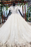 Gorgeous Ball Gown Big Wedding Dresses Princess Bridal Dress With STIPRBJ5CLK