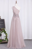 2024 One Shoulder Tulle & Sequin With P629M35T