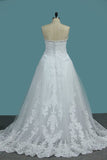 2024 Sweetheart A Line Tulle Wedding Dresses P6JJ6AZC