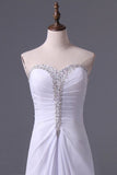 2024 New Arrival White Sheath/Column Sweetheart Chiffon Floor PF44J2MS