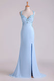 2024 A Line Two-Piece Halter Beaded Bodice Open Back Prom Dresses Chiffon & P1DG4B4E