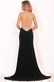 2024 Mermaid Boat Neck Spandex Prom Dresses PQ5KBAS5