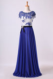 2024 Prom Dresses Scoop Neckline Floor Length A Line P3MNPA6L