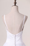 2024 Wedding Dresses Spaghetti Straps Organza & Satin P3DHADCP