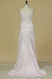 2024 Sweetheart Prom Dresses Mermaid/Trumpet Satin & Lace With PJ41KSDR