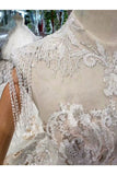 Ball Gown Wedding Dresses High Neck A-Line Top Quality Appliques PN416T8Y