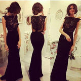 Charming Prom Dress Black Chiffon Sexy Long Evening Dress Evening Formal Gown Prom Dresses