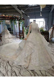 Ball Gown Wedding Dresses Scoop Top Quality Appliques PGGAME26