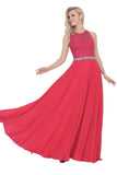 2024 Open Back Scoop A Line Prom Dresses With PJZ6MDSD