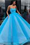 Ball Gown Sweetheart Prom Dress Princess Floor Length Tulle PT6S2ZZS