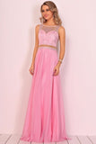 2024 New Arrival Scoop Chiffon With Beading A Line PREZ1NGQ