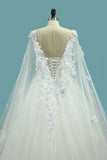 2024 Hot Selling Wedding Dresses Lace Up With Appliques And Sequins And Bow Knot Off PPPA8J7S