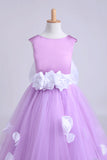 2024 Cute A-Line Ankle-Length Flower Girl Dresses With PQA6PPJ9