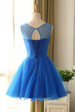 2024 Scoop Homecoming Dresses A Line Tulle With PQJ5YXAB