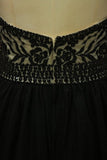 2024 Plus Size Black A Line Prom Dresses Sweetheart Tulle With Applique & Beads Floor PKZS8EXC