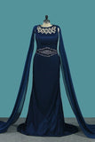 2024 New Arrival Mermaid Prom Dresses Bateau Chiffon P8HS4SRL