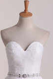 2024 Sweetheart Wedding Dresses A Line Tulle With PM1ZSK4H