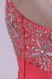 2024 Prom Dresses A Line Beading Chiffon Floor PTJN4C1Y