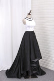 2024 Prom Dresses Asymmetrical Scoop A Line Satin PXR7NN2B