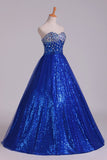 2024 New Arrival Prom Gown Embellished With Beads&Sequince Tulle Sweetheart Floor PY2G6GJ2