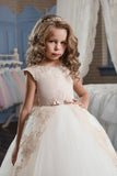 2024 Flower Girl Dresses Ball Gown Scoop Tulle P4HL6JBQ