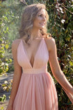 Criss Cross Plunging Neck Prom Dress PGJ4ZJHN