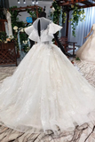 Gorgeous Ball Gown Big Wedding Dresses Princess Bridal Dress With STIPRBJ5CLK