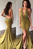 2024 New Arrival Halter Open Back Spandex With Applique Mermaid PZYH8F52