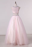 2024 Two-Piece Scoop Ball Gown Quinceanera Dresses Tulle PZXT74SD