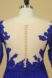 2024 Plus Size Scoop Sheath Half Sleeve With Sash Dark Royal Blue Lace Mother Of The Bride P3R2MJH2