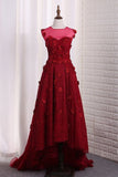 2024 Sweetheart Lace Asymmetrical Prom Dresses P9SXX7PB