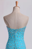 2024 Prom Dresses Sweetheart Rhinestone Beaded Bodice PBA4XRFG