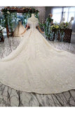 Ball Gown Wedding Dresses Off The Shoulder Top Quality Appliques PDK6762S