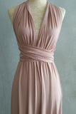 Simple Elegant Open Back Pink Prom Dresses PXRKZHHM