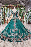 2024 New Prom Dresses Short Sleeves Ball Gown Lace Up Back PLGFSPBS