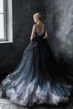 Gorgeous Long Ball Gown Lace Tulle Modest Charming Princess Prom Dresses P1NJ2L9K