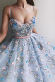 Spaghetti Straps Long Elegant Amazing Princess Prom Dresses P9RBMG1E