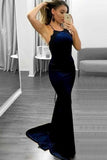 Spaghetti Straps Long Sheath Charming Simple Prom Dresses With PT7B685X