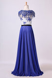 2024 Prom Dresses Scoop Neckline Floor Length A Line P3MNPA6L