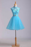 2024 Homecoming Dresses Color Blue Size 0 2 4 6 Ship PGD9C21X