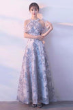 Lace Prom Dresses A Line Tulle PJ9GZ7P9