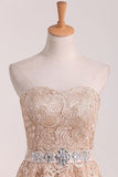 2024 New Arrival Sweetheart Homecoming Dresses A Line Lace PCHC2262