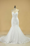 2024 Tulle Sweetheart Ruched Bodice Wedding Dresses With PYBRNLEN