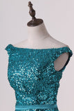 2024 New Arrival Mermaid Bateau Sequins Sweep Train PK9PJZM8