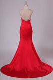 2024 New Arrival Scoop Prom Dresses Mermaid Satin With P2LPNMMB