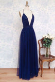 2024 New Arrival V Neck Tulle With A-Line Prom Dresses P3FM4LZH